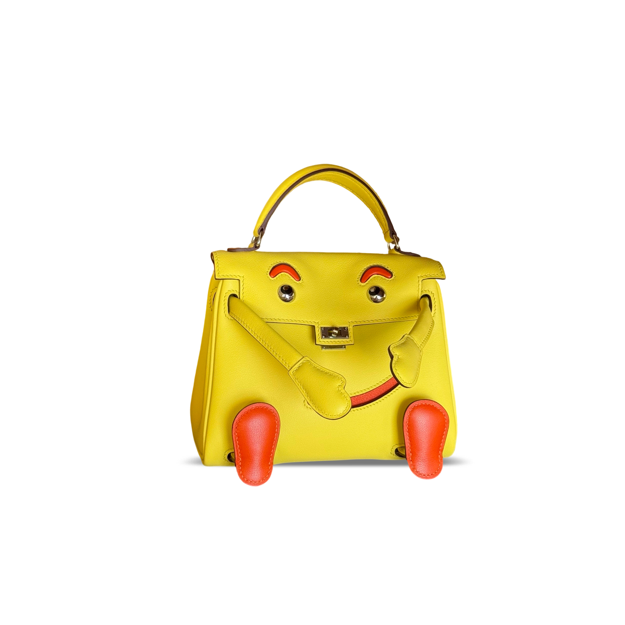 HERMÈS MASTER KELLY DOLL SWIFT PALLADIUM HARDWARE (16*12*7cm)